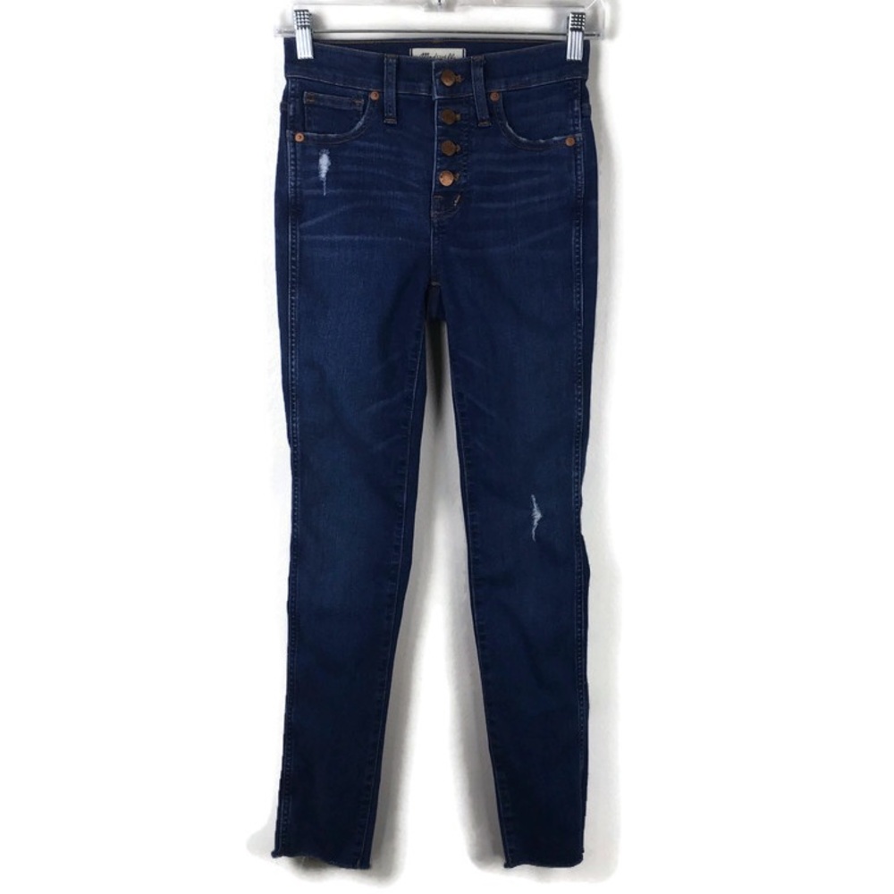 Madewell 10" High-Rise Skinny Jeans in Hanna Wash